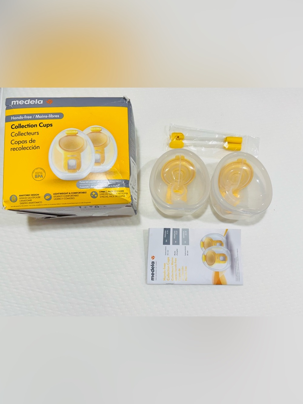 Medela Clear Silicone Collection Cups with 21 mm breast shield only.